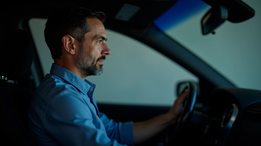Professional driver demonstrating proper grip on steering wheel in a performance driving environment