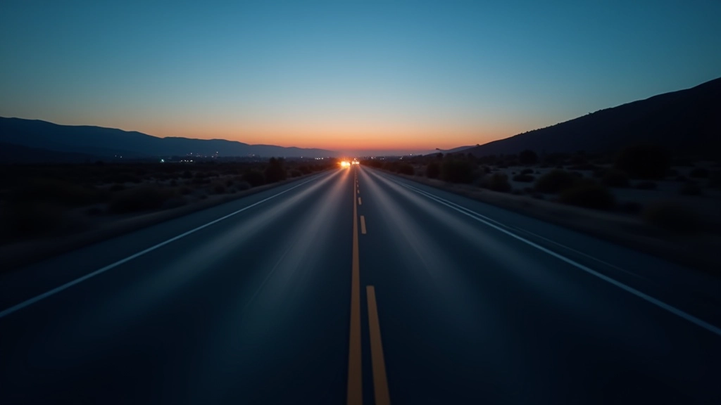 Highway road markings and lane visibility during twilight driving conditions